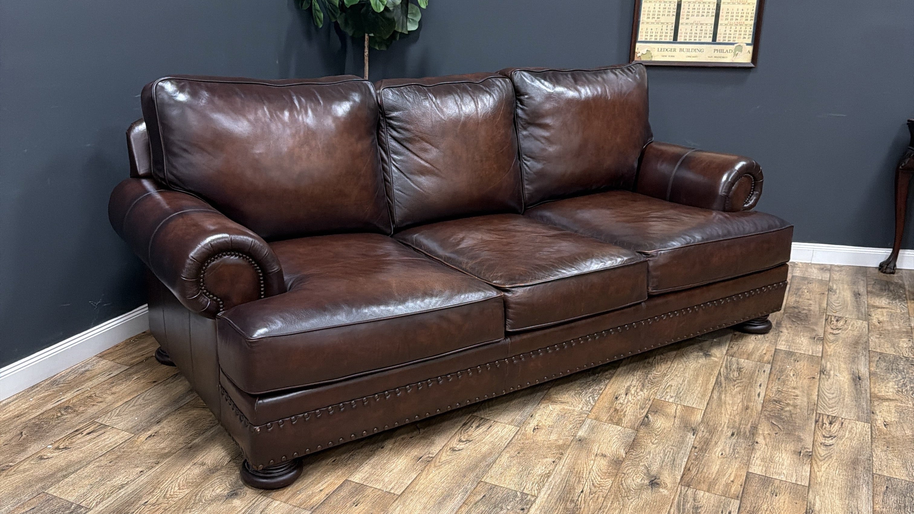 Bernhardt Leather Sofa
