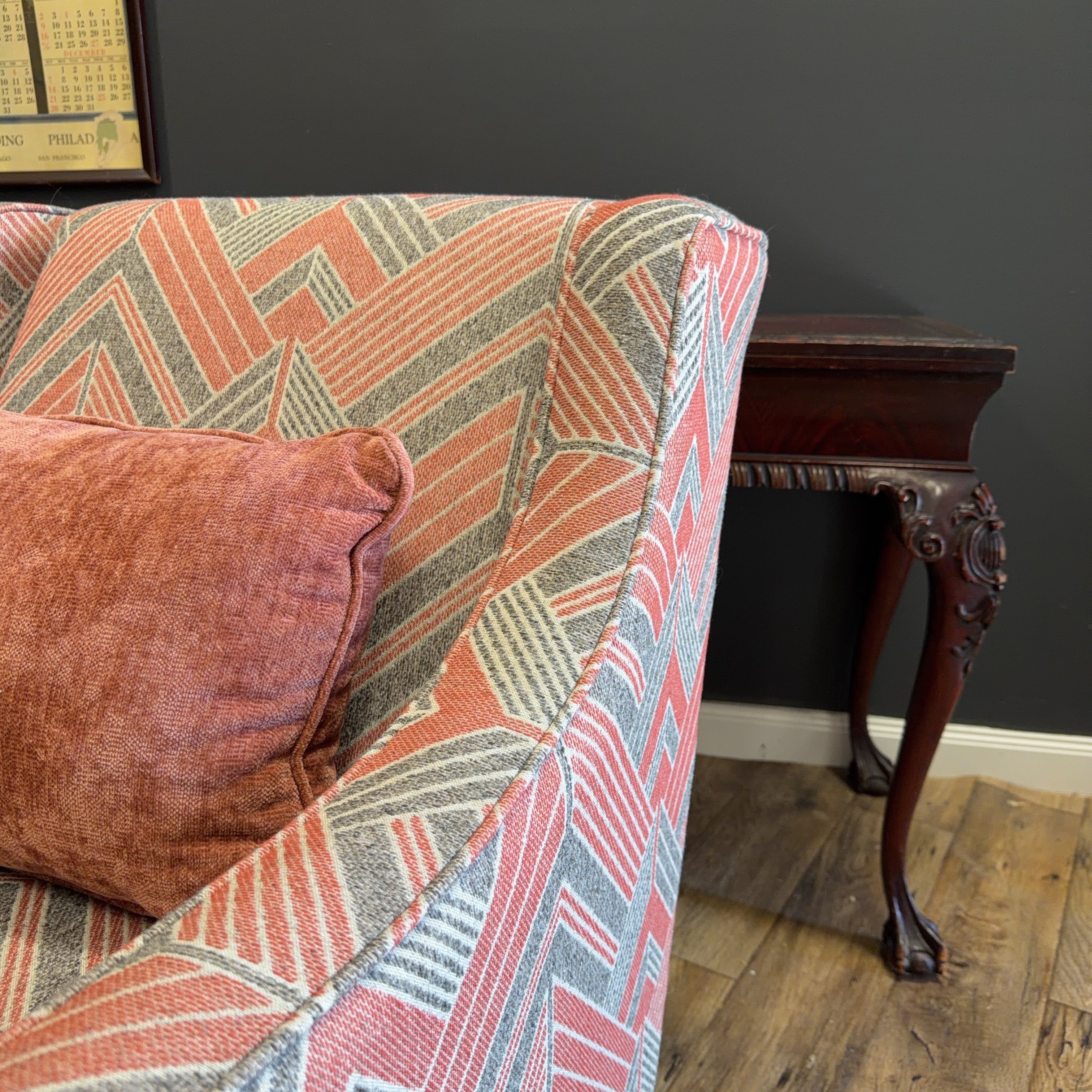 Custom England Swivel Chair Rocker