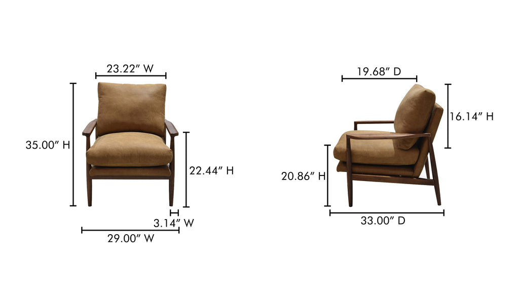 Arturo Accent Chair Tan