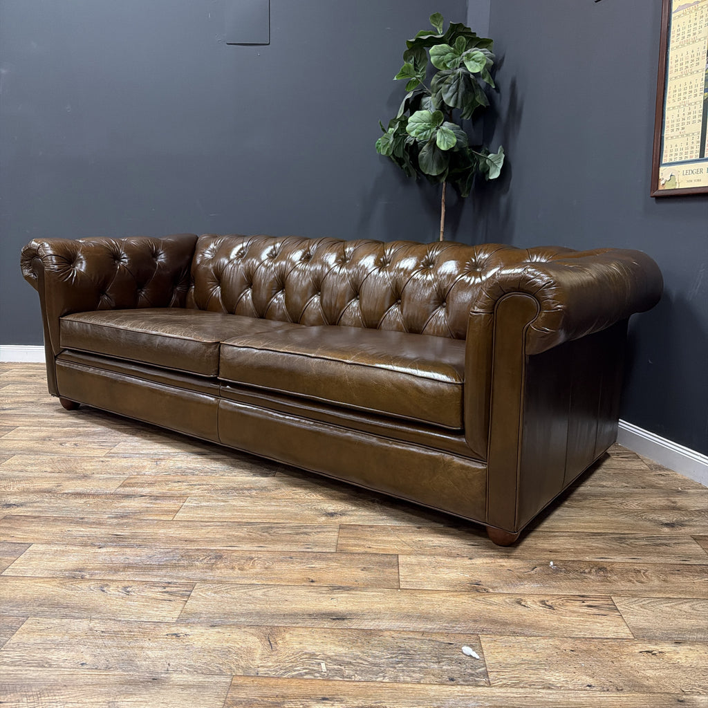 Pottery Barn Chesterfield Leather Sofa 96" Grand Sofa