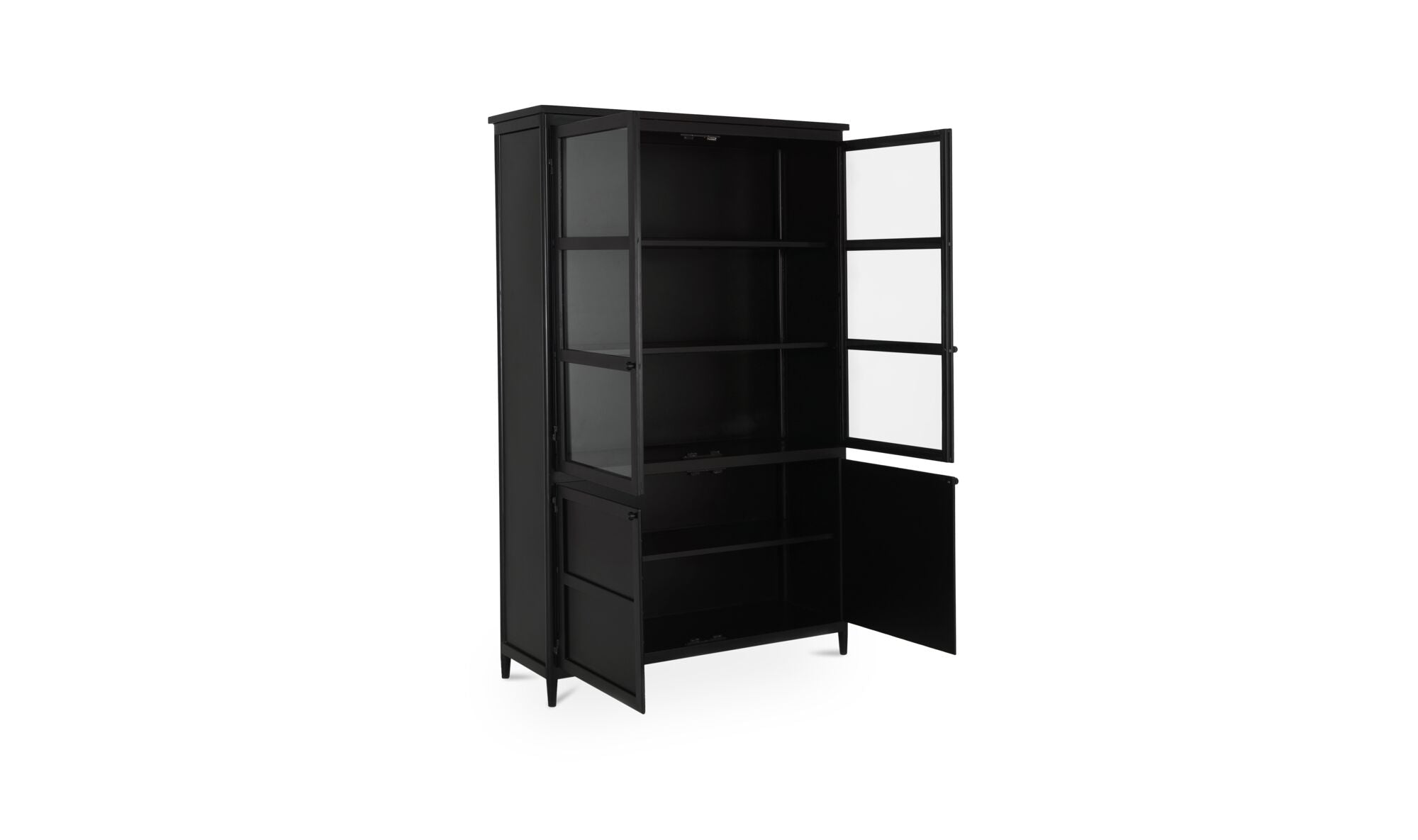 Henry Metal Tall Cabinet Black