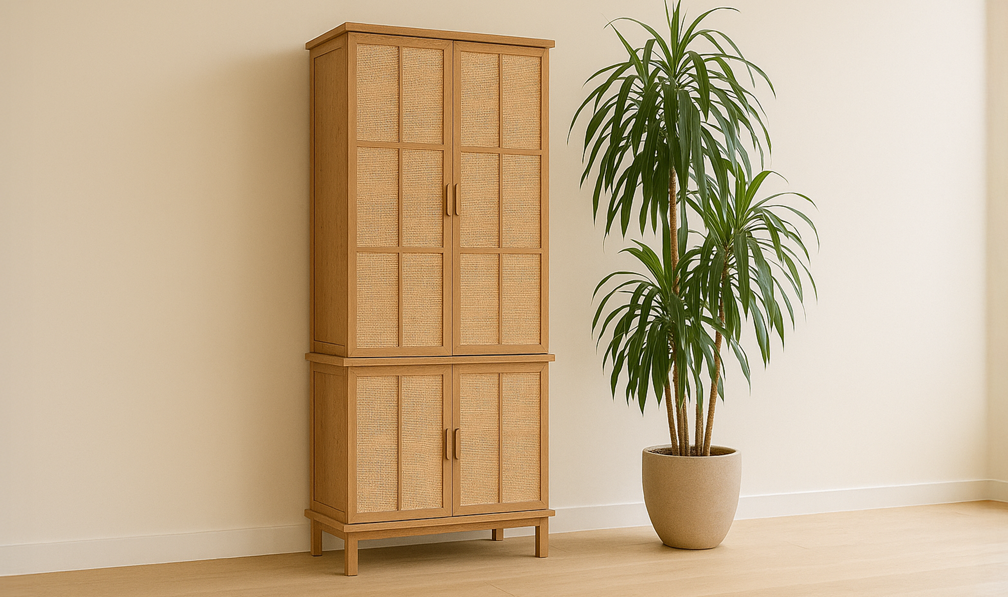 Seymour Tall Cabinet Natural