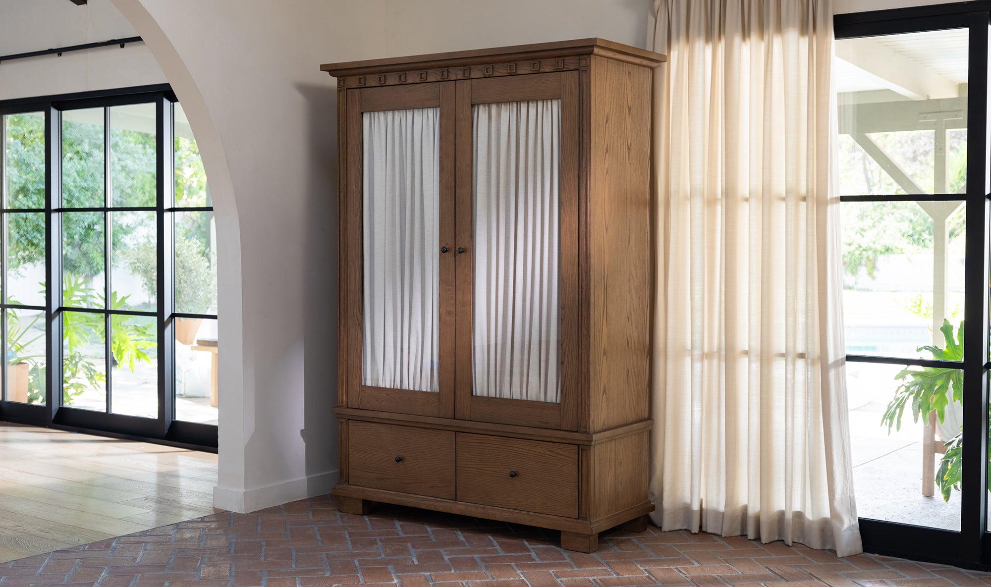 Lillian Tall Cabinet Brown