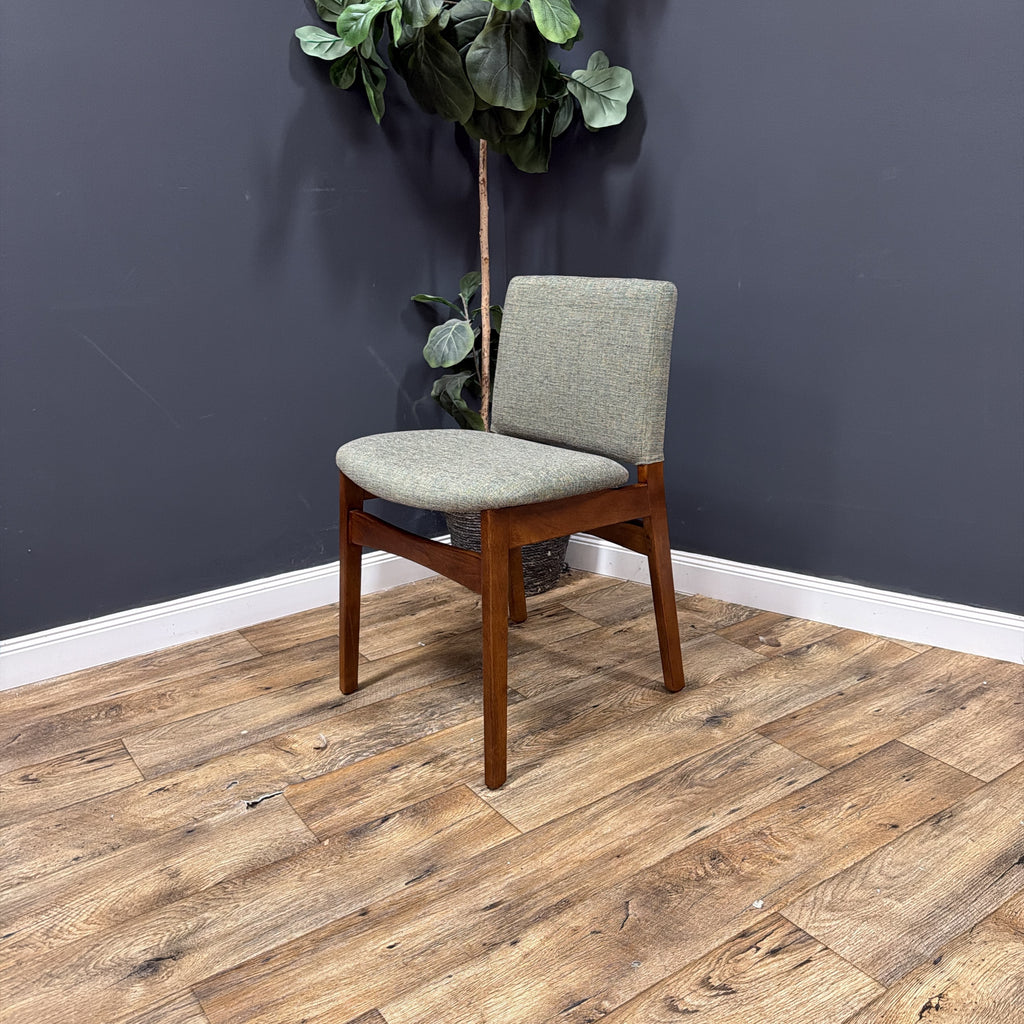 Article Nosh Dining Chair - Walnut And Hemlock Green - set of 8