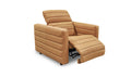 Juno Power Recliner Chair Tan Leather
