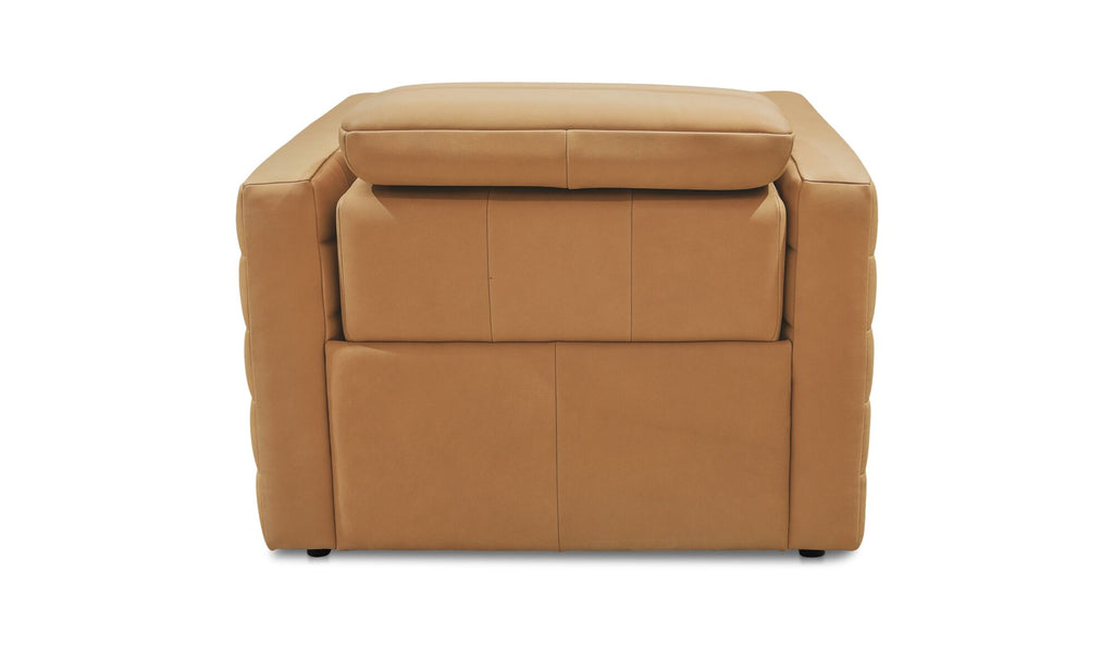 Juno Power Recliner Chair Tan Leather