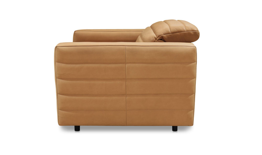 Juno Power Recliner Chair Tan Leather