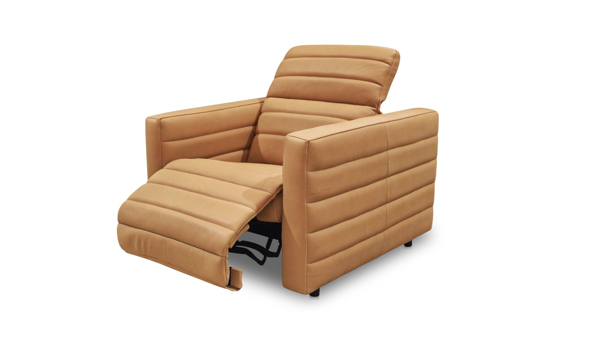 Juno Power Recliner Chair Tan Leather