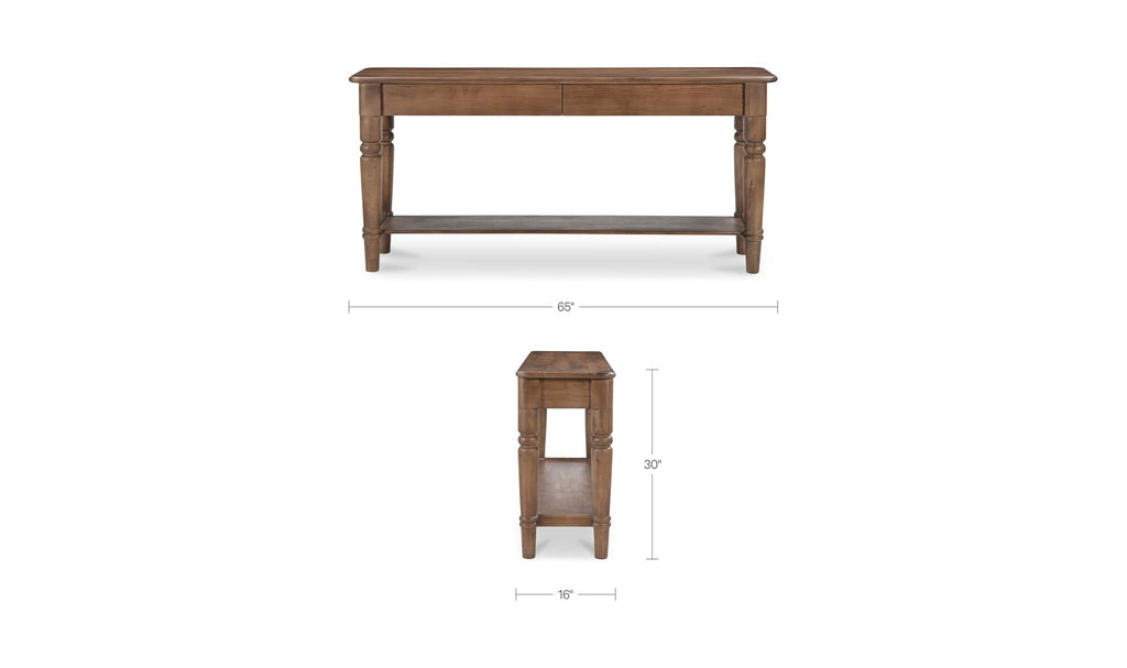 Russet Console Table Brown