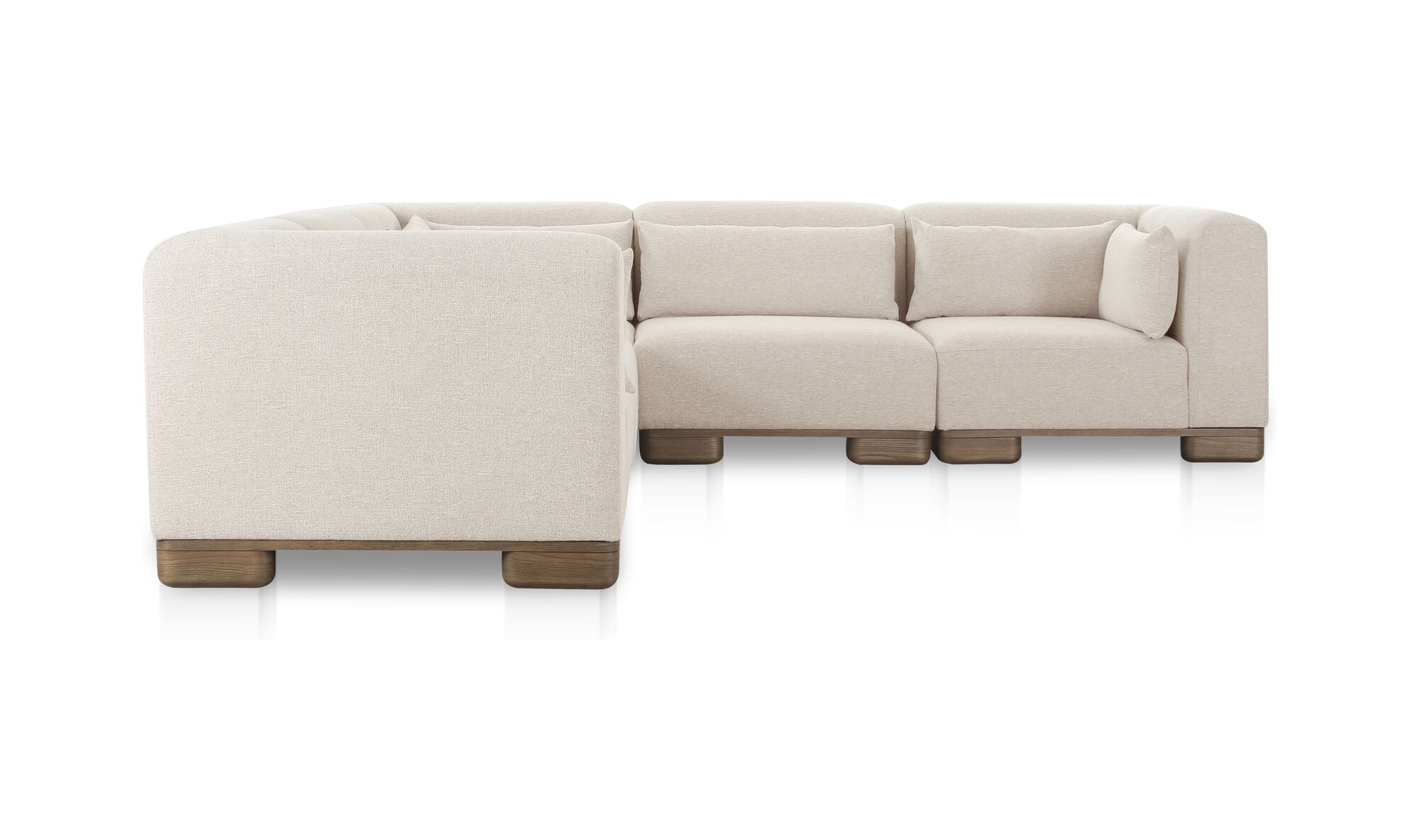 June Classic L-Shaped Modular Sectional Oatmeal
