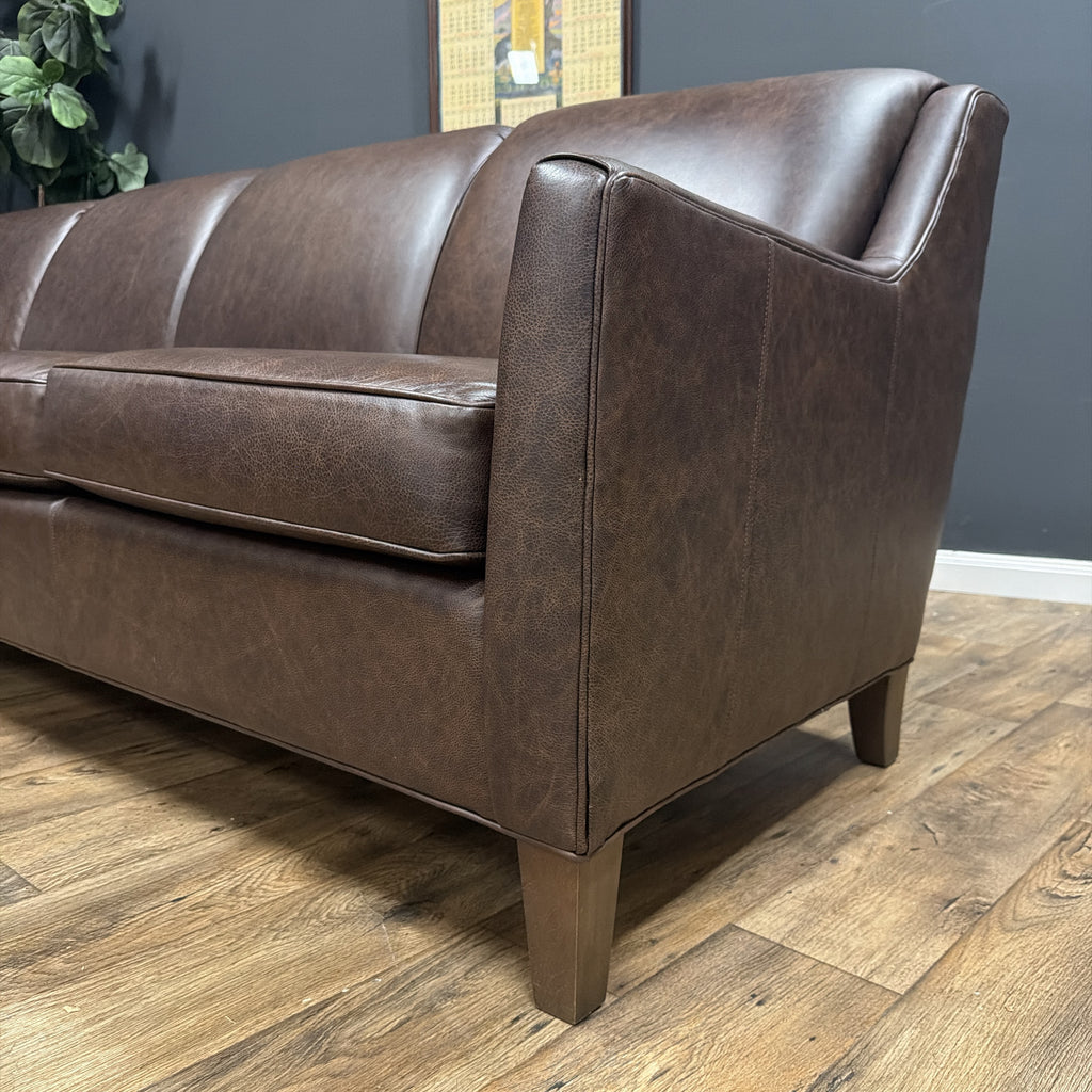 Smith Brothers SB270 Custom Leather Sectional Sofa