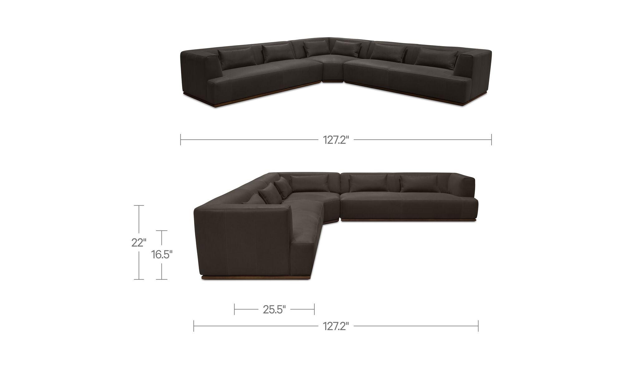 Clove L-Shaped Sectional Tan
