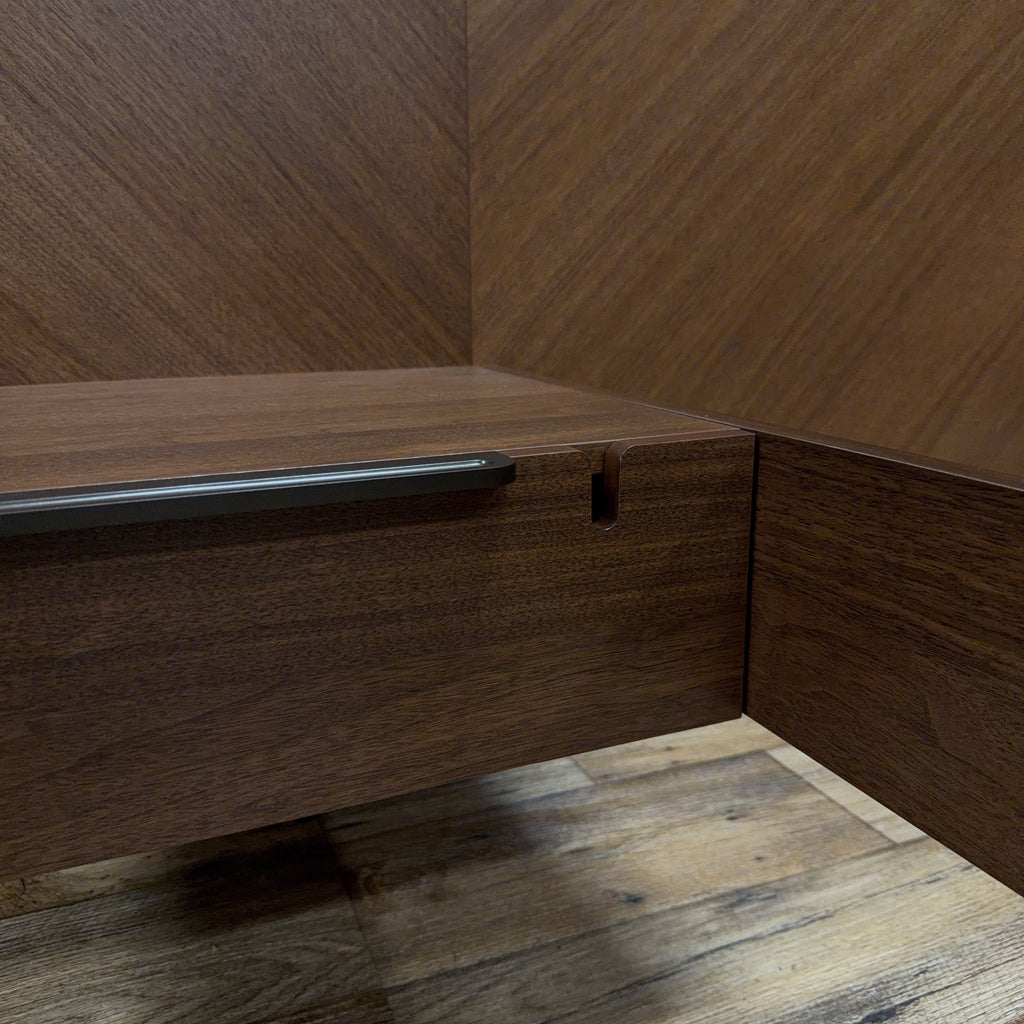 Nera California King Low Profile Bed with Nightstands Set — Walnut (Article)