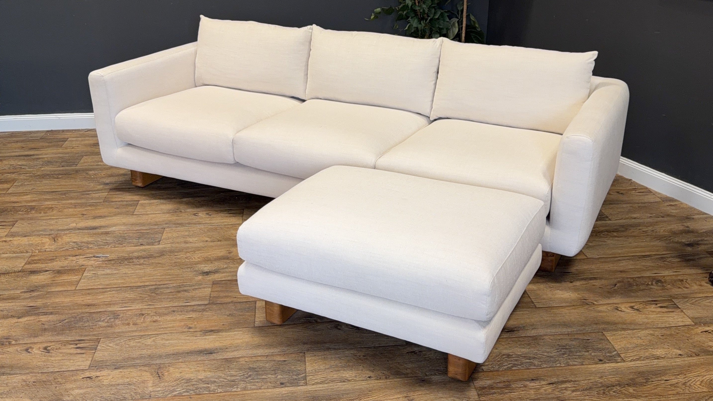 Kalok 92” Sofa — Buckler Ivory (Article)