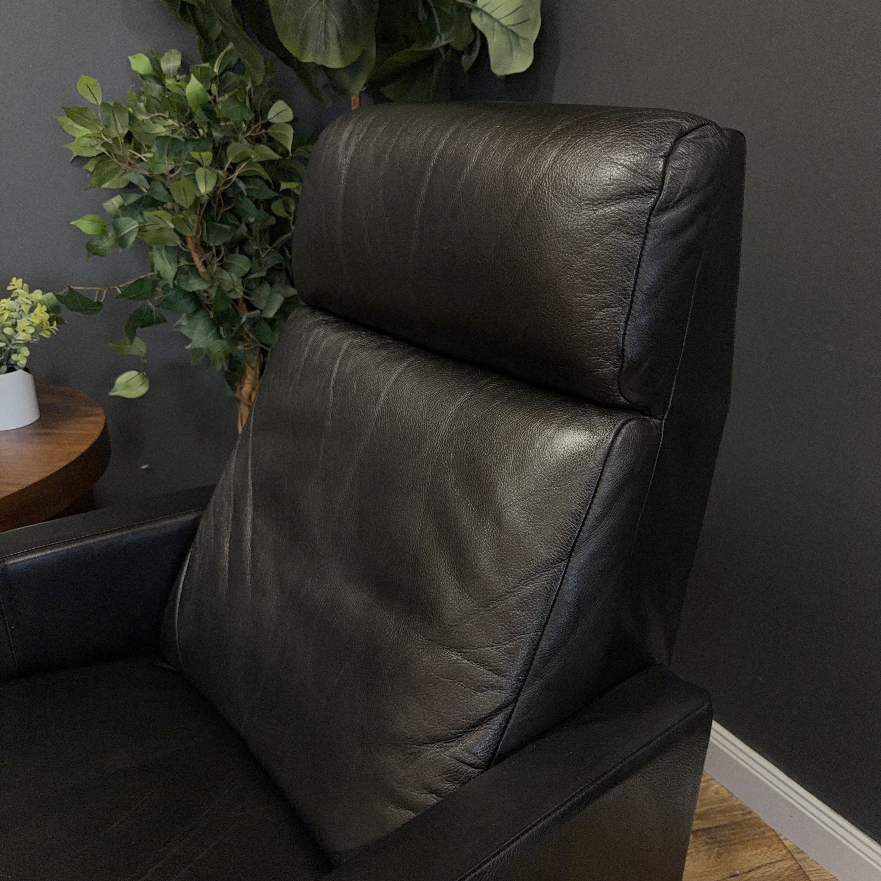 West Elm - Spencer Wood-Framed Leather Recliner - price by ea. 2 available