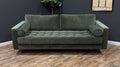 Article - Sven 88" Tufted Velvet Sofa - Plush Pacific Green