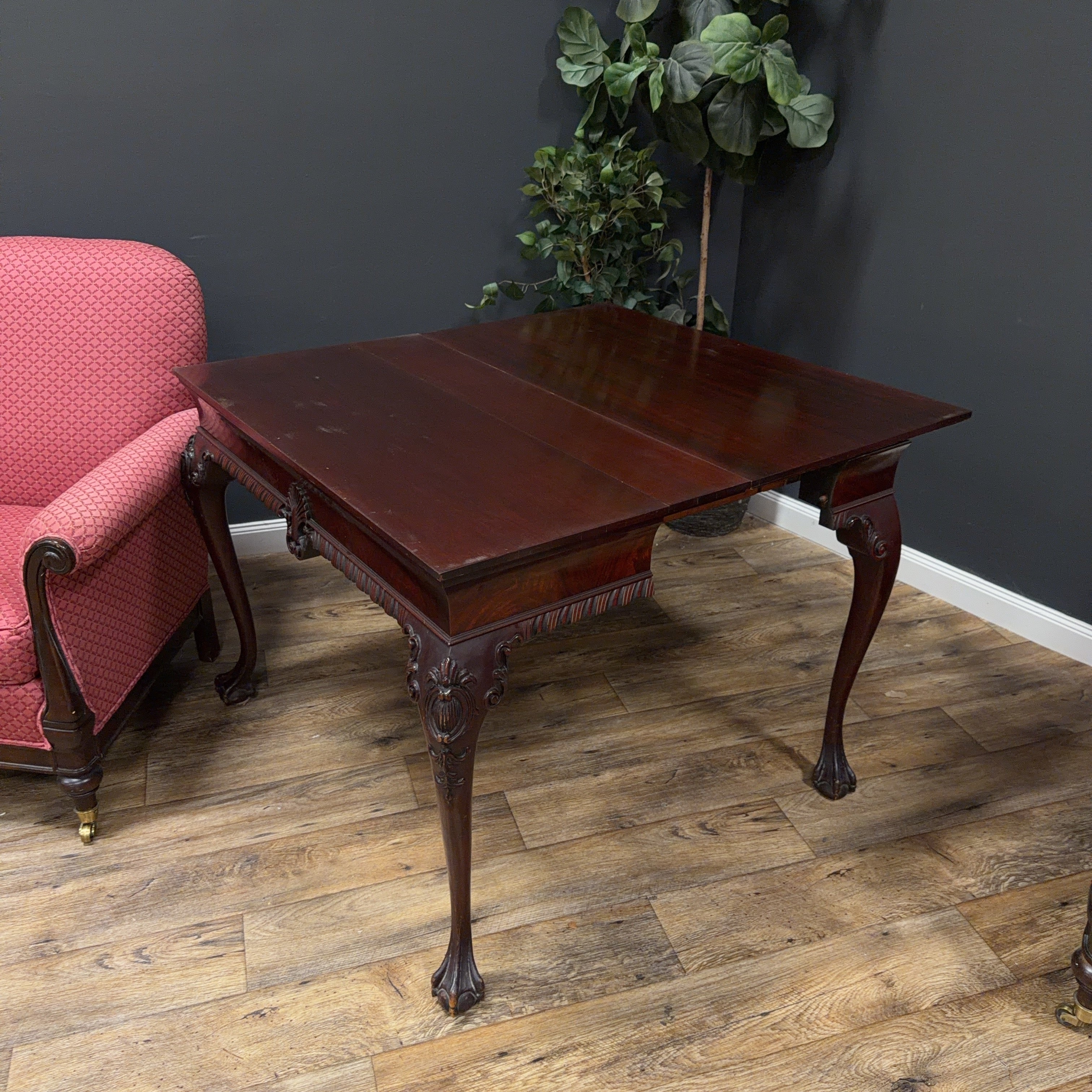 Chippendale Style Mahogany Card Table
