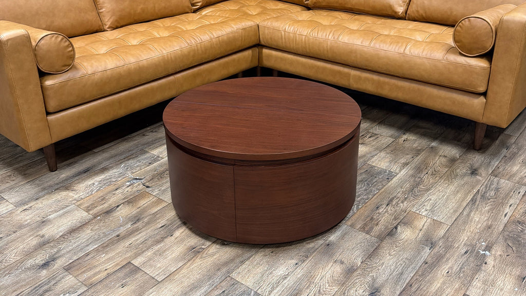 Article - Maren 32" Storage Coffee Table- Walnut