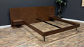 Nera California King Low Profile Bed with Nightstands Set — Walnut (Article)