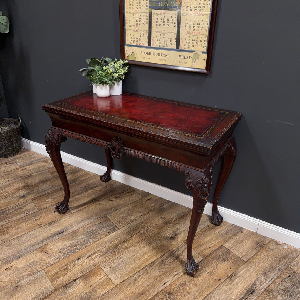 Chippendale Style Mahogany Card Table