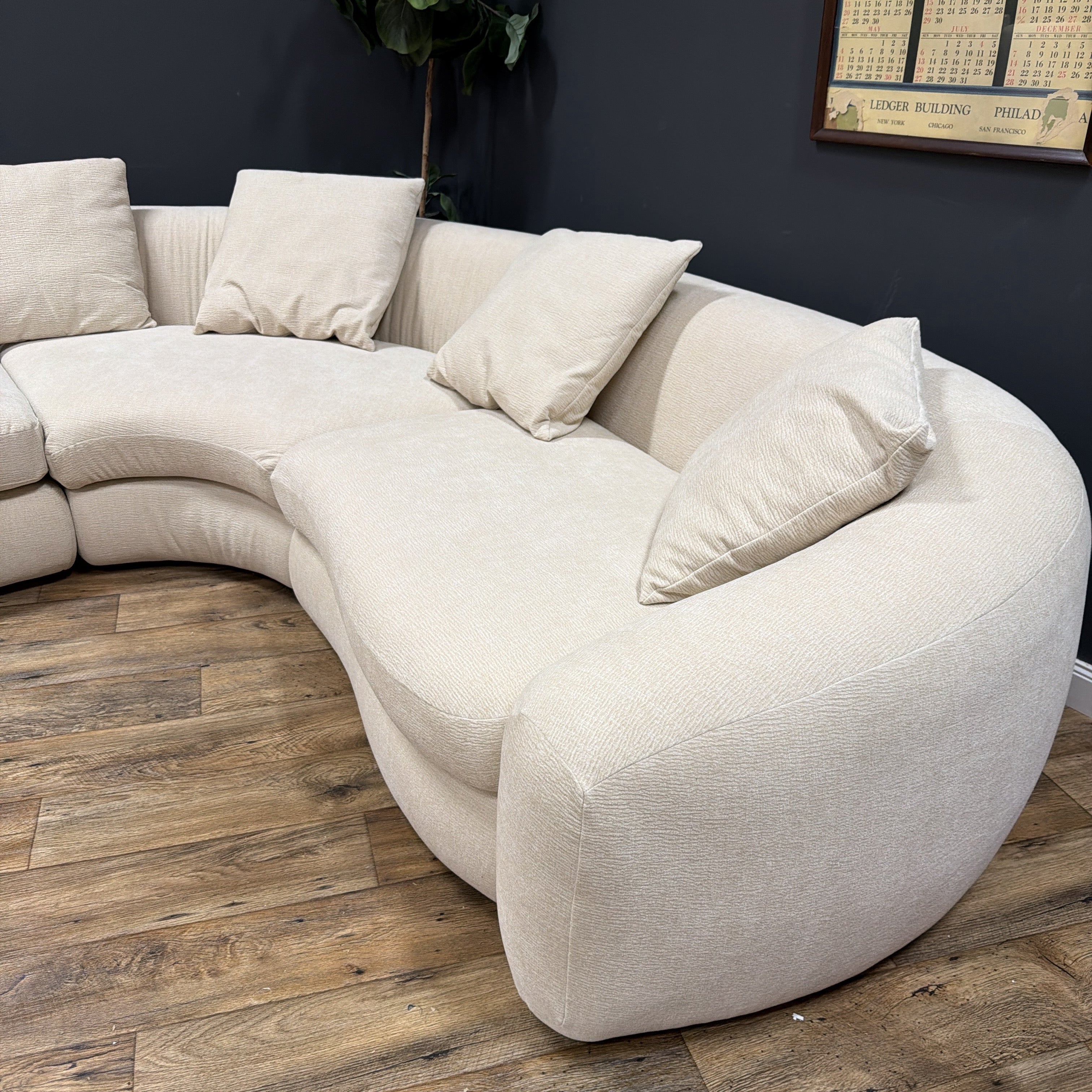Castlery Fable Performance Fabric Single Arm Sectional Couch