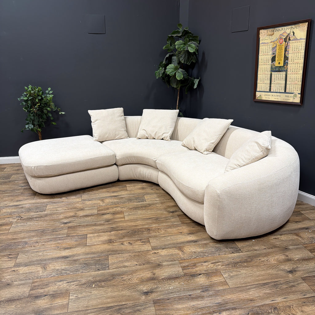 Castlery Fable Performance Fabric Single Arm Sectional Couch