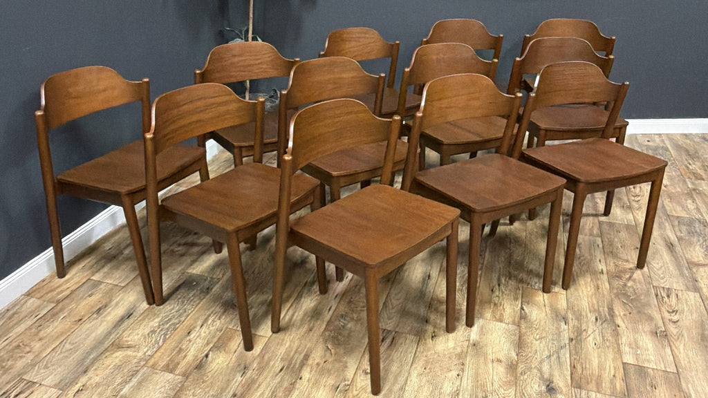 Article Sylvo Stackable Dining Chair - Walnut set of 12