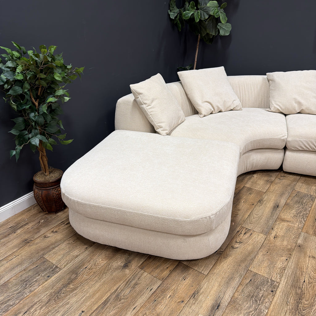 Castlery Fable Performance Fabric Single Arm Sectional Couch