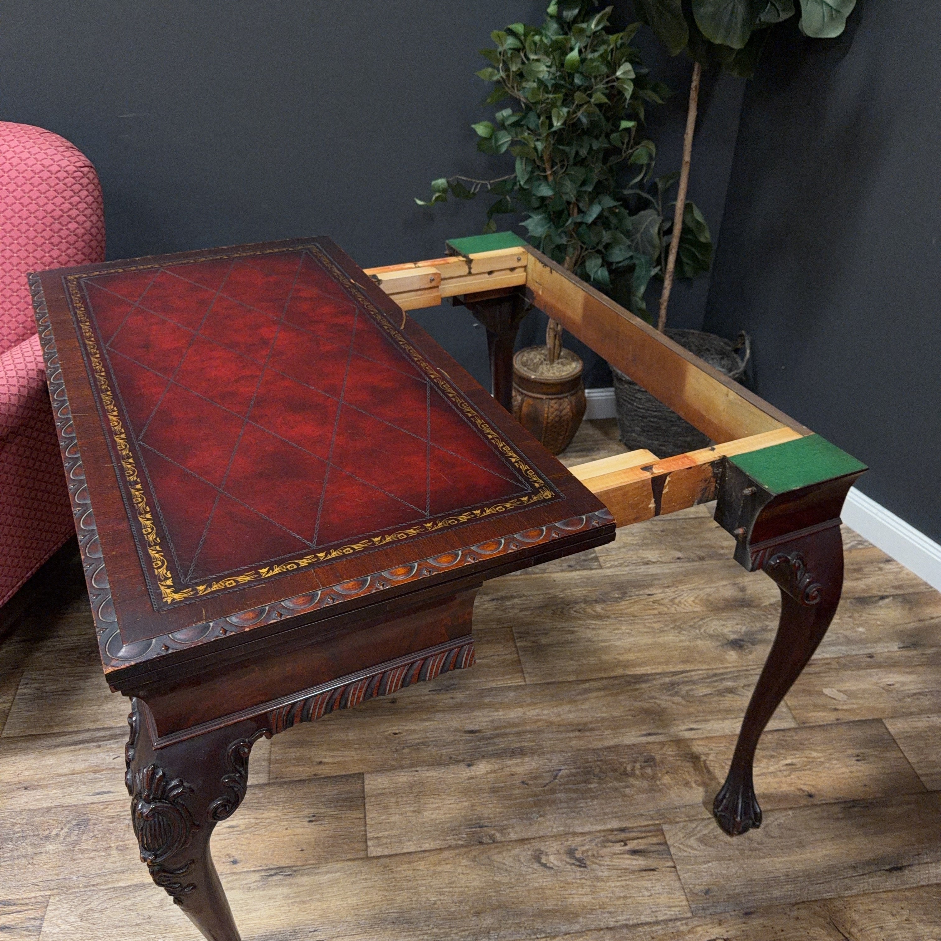 Chippendale Style Mahogany Card Table