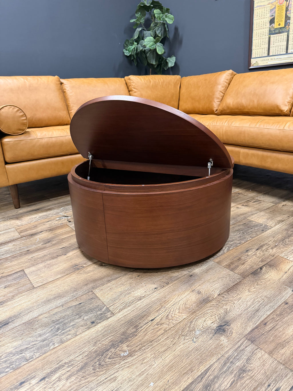 Article - Maren 32" Storage Coffee Table- Walnut