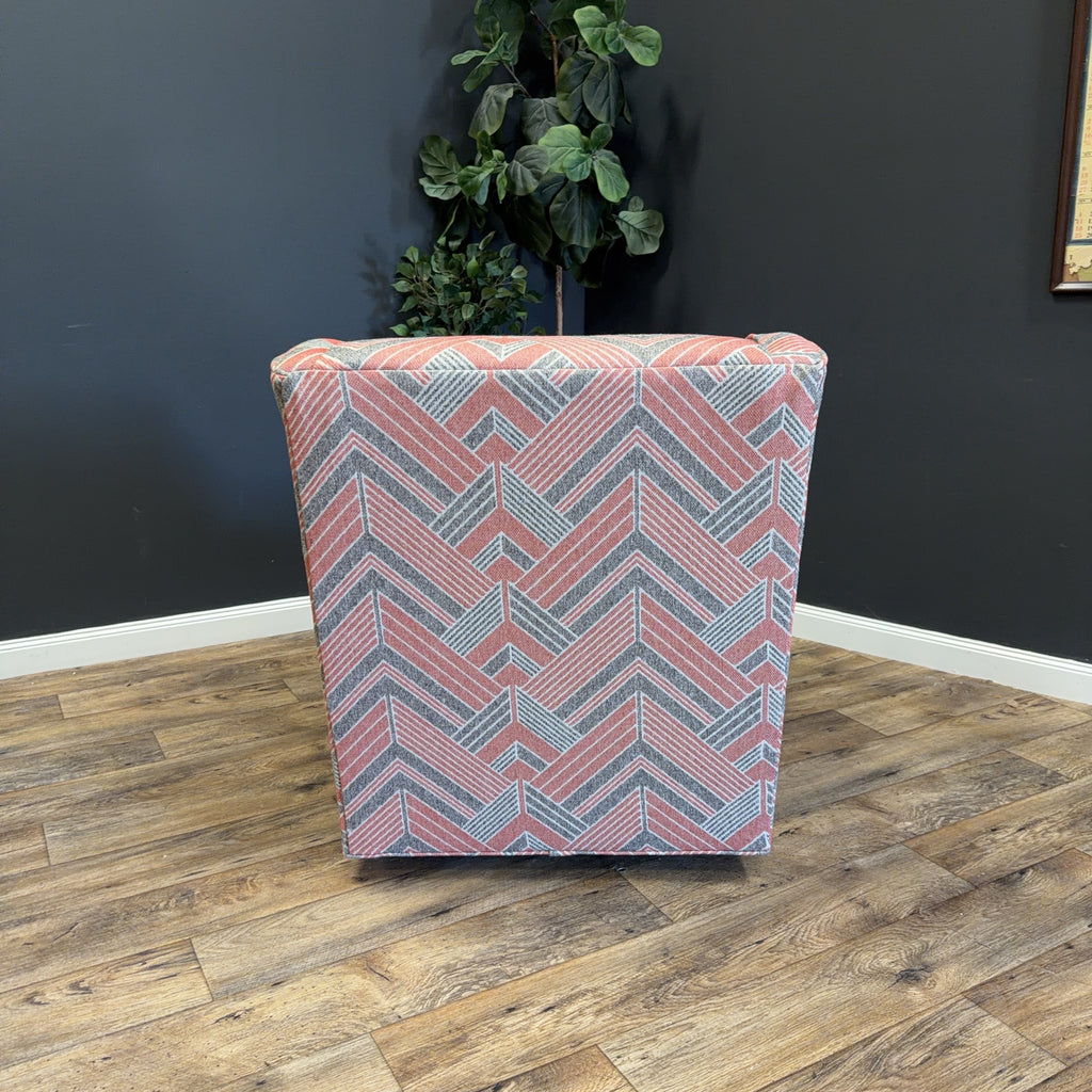 Custom England Swivel Chair Rocker