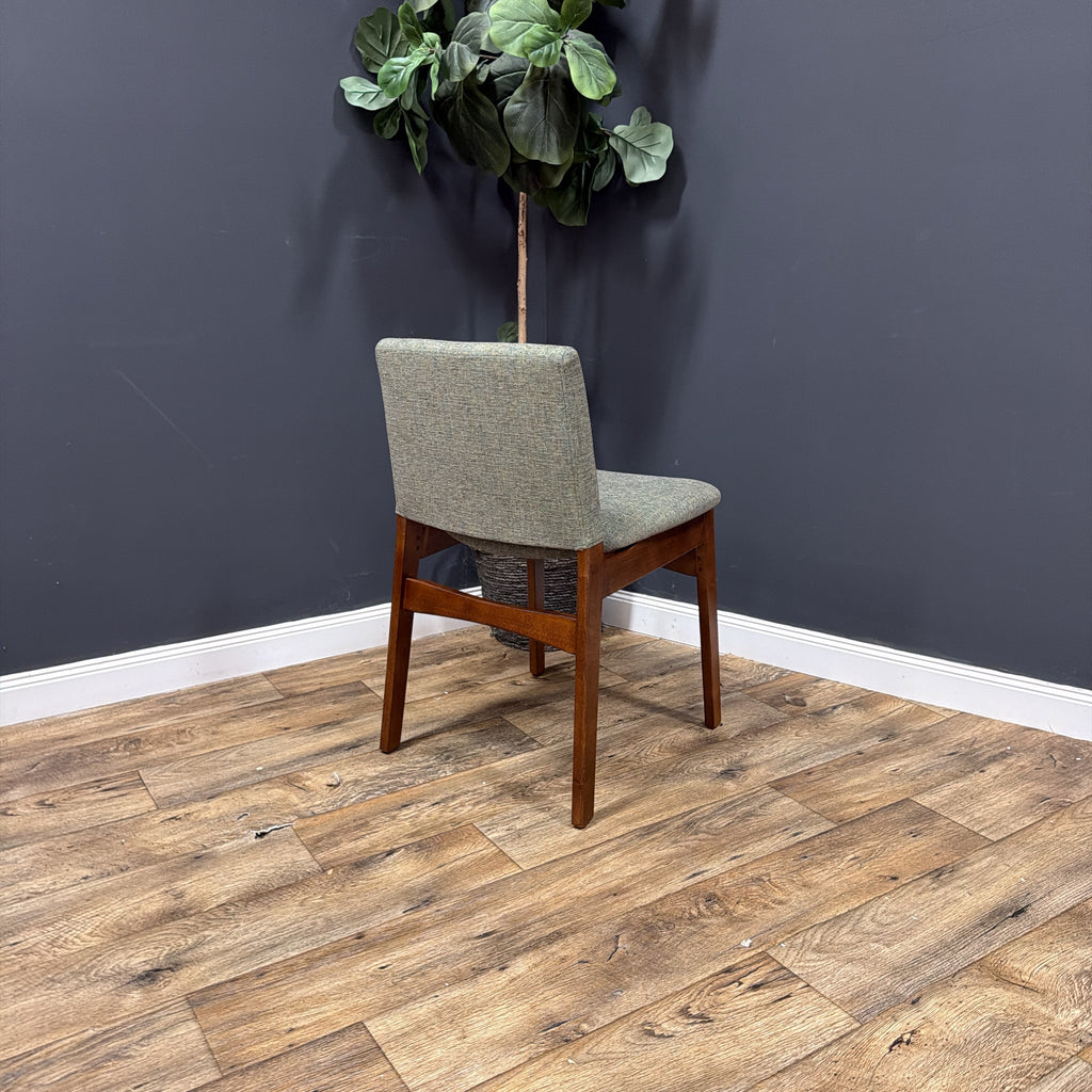 Article Nosh Dining Chair - Walnut And Hemlock Green - set of 8