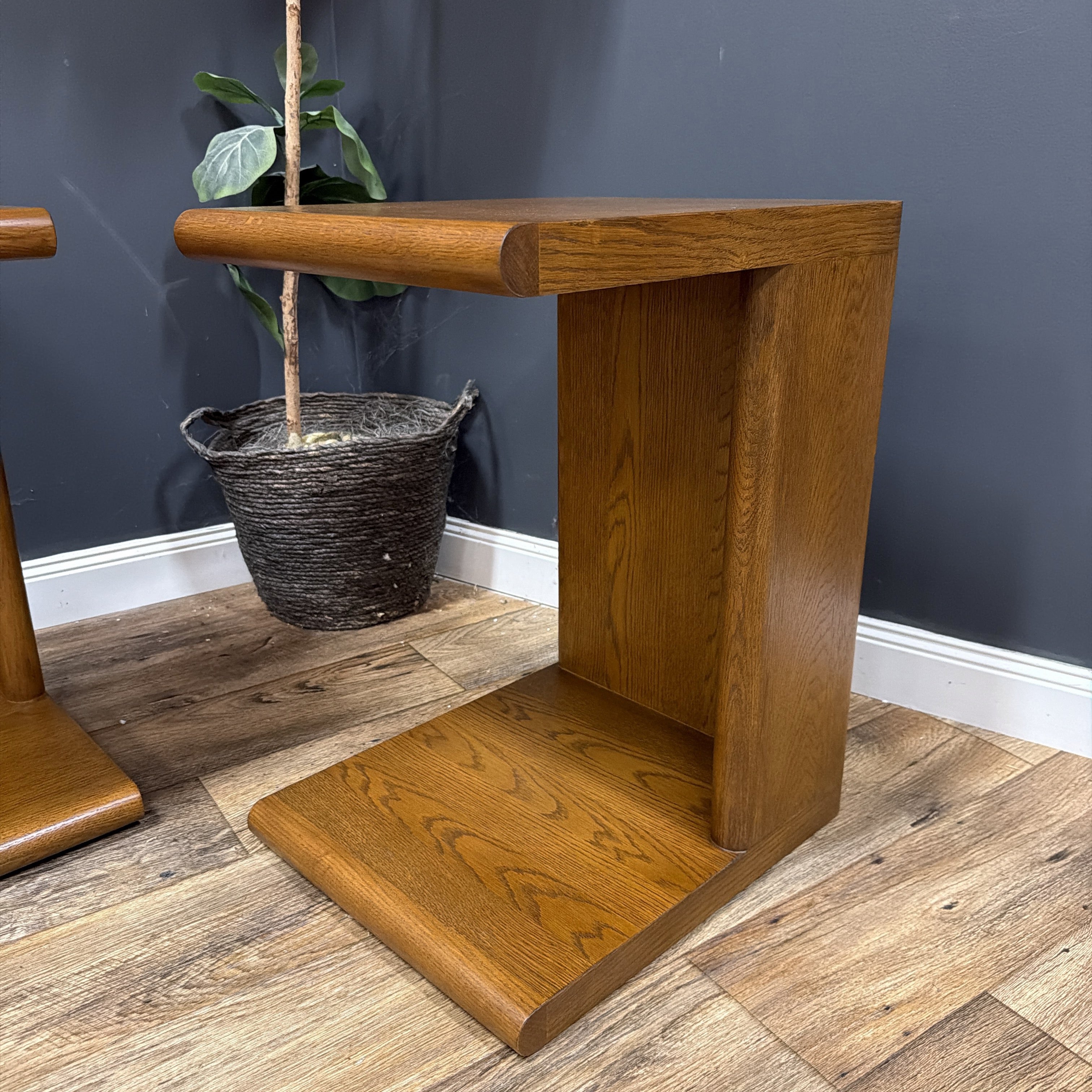 Article - Torme C Side Table - Smoked Oak - Set of 2