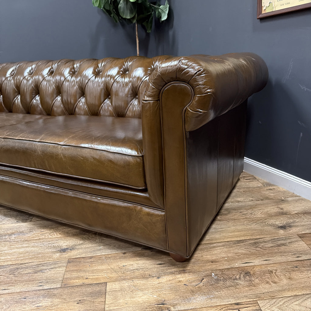 Pottery Barn Chesterfield Leather Sofa 96" Grand Sofa