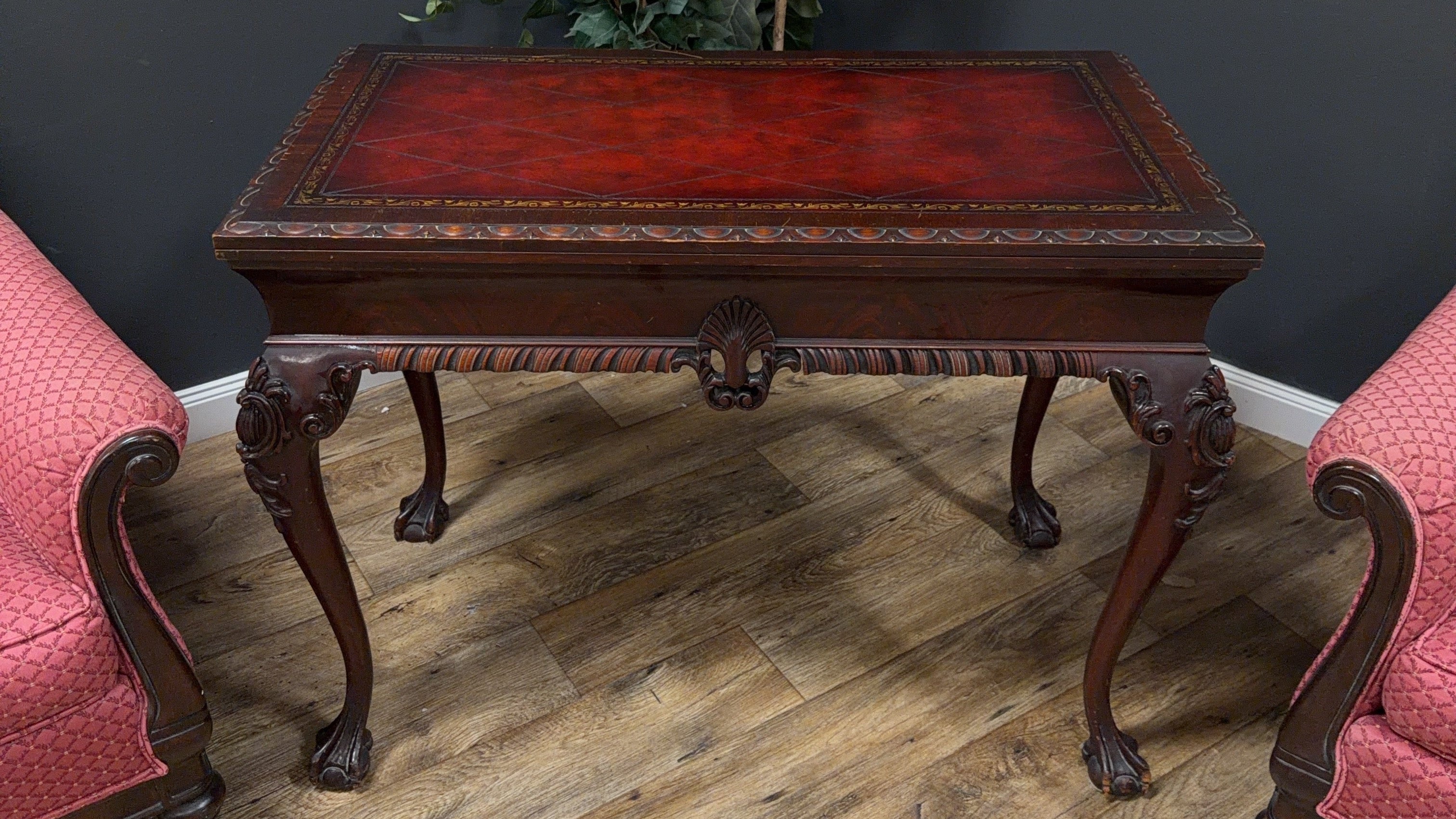 Chippendale Style Mahogany Card Table