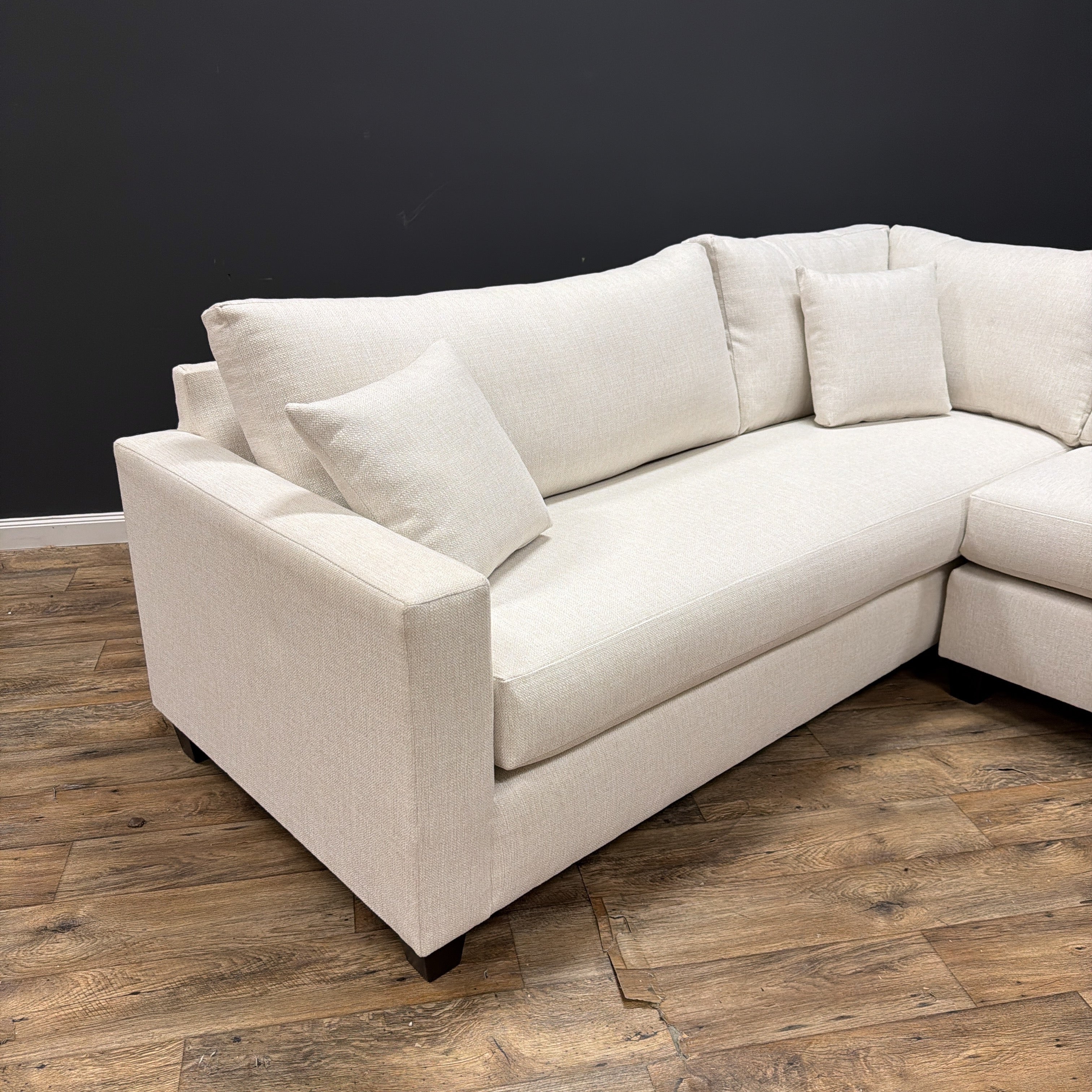 Hawthorne 3-Piece Sectional Sofa in Ivory