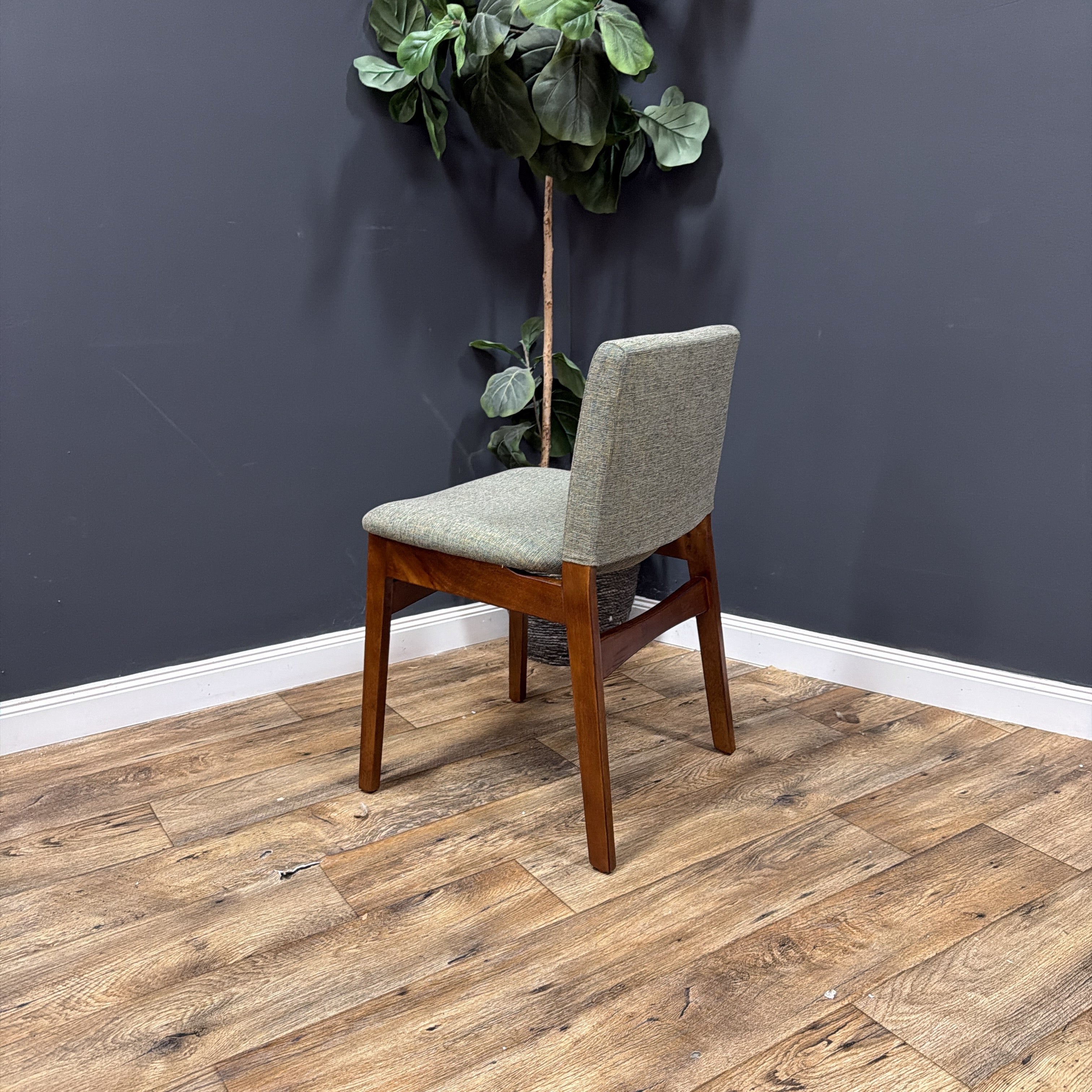 Article Nosh Dining Chair - Walnut And Hemlock Green - set of 8