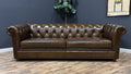 Pottery Barn Chesterfield Leather Sofa 96" Grand Sofa