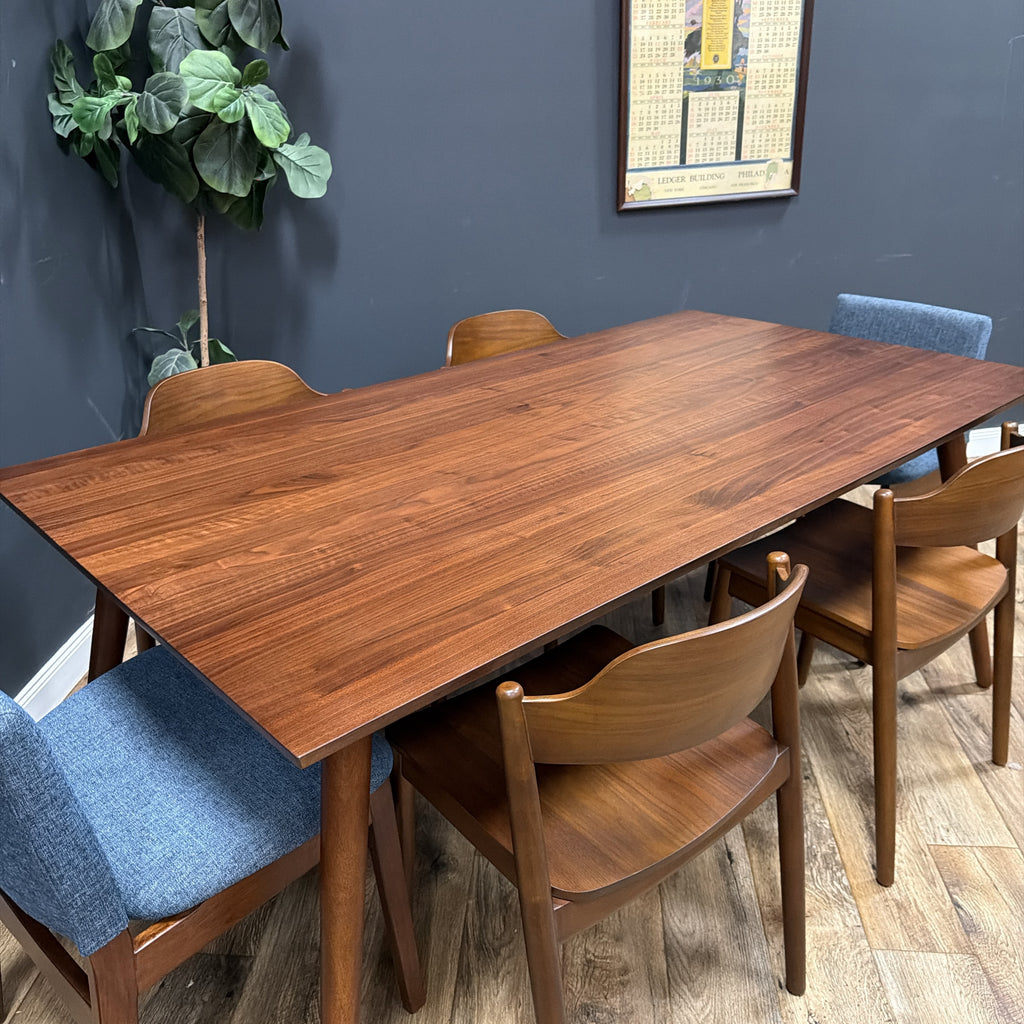 Article Seno 71" - 110" Extendable Dining Table - Walnut - Table only