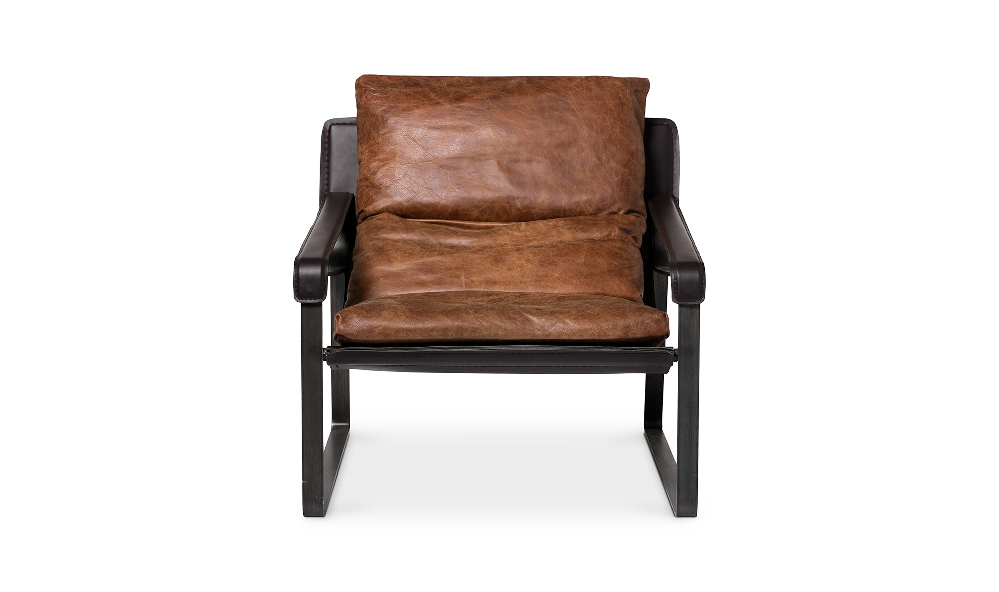 Connor Club Chair Open Road Brown Leather
