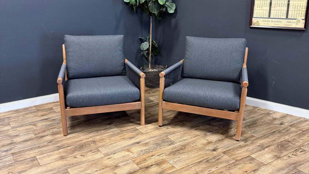Rosa Outdoor Lounge Chairs (Set of 2)