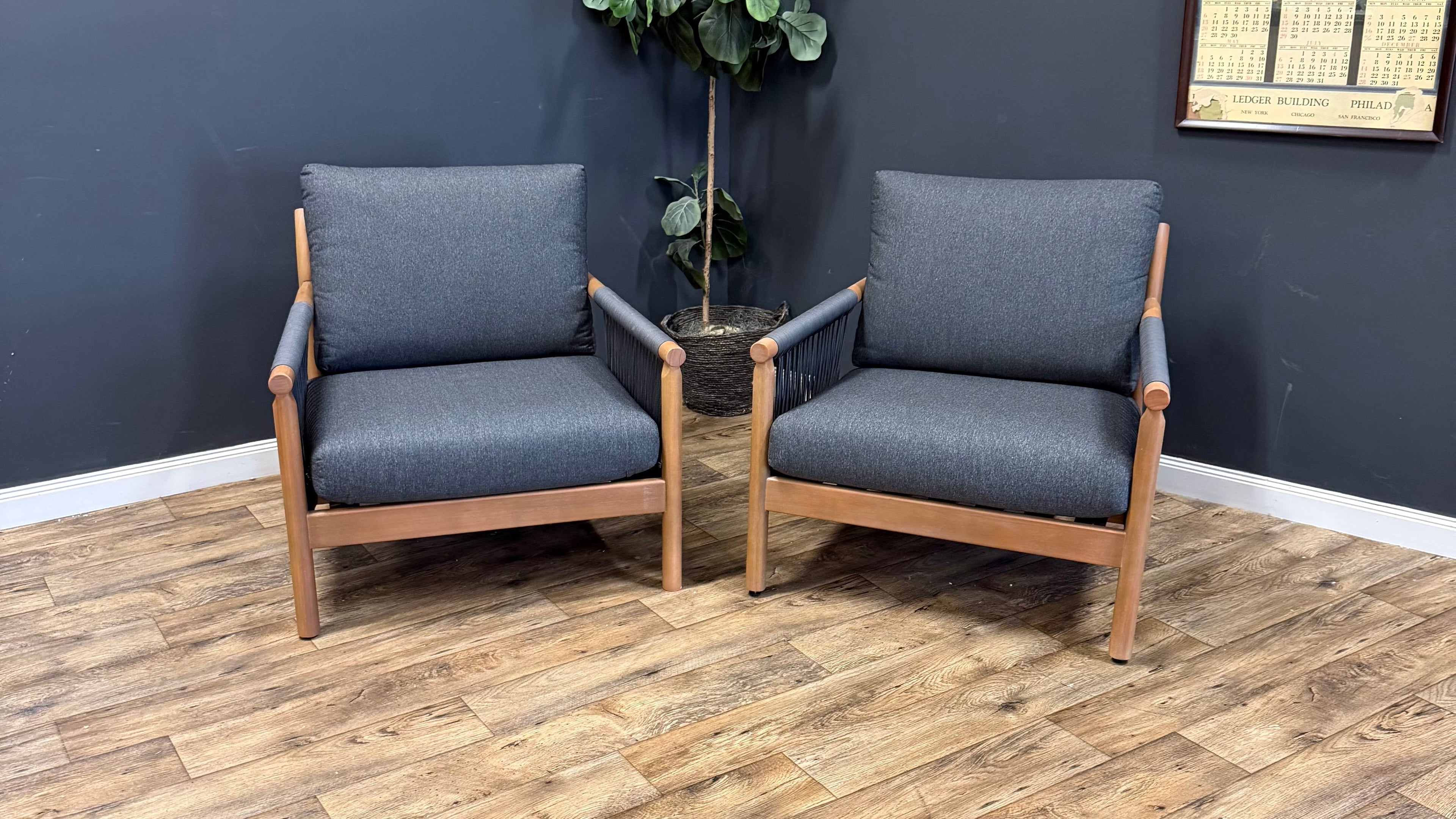 Rosa Outdoor Lounge Chairs (Set of 2)