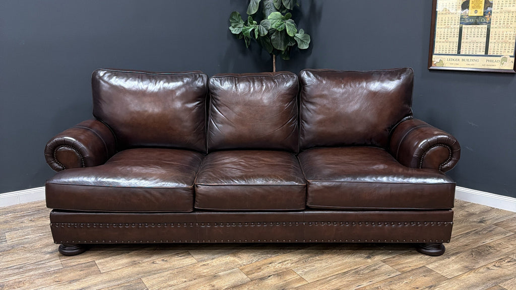 Bernhardt Leather Sofa