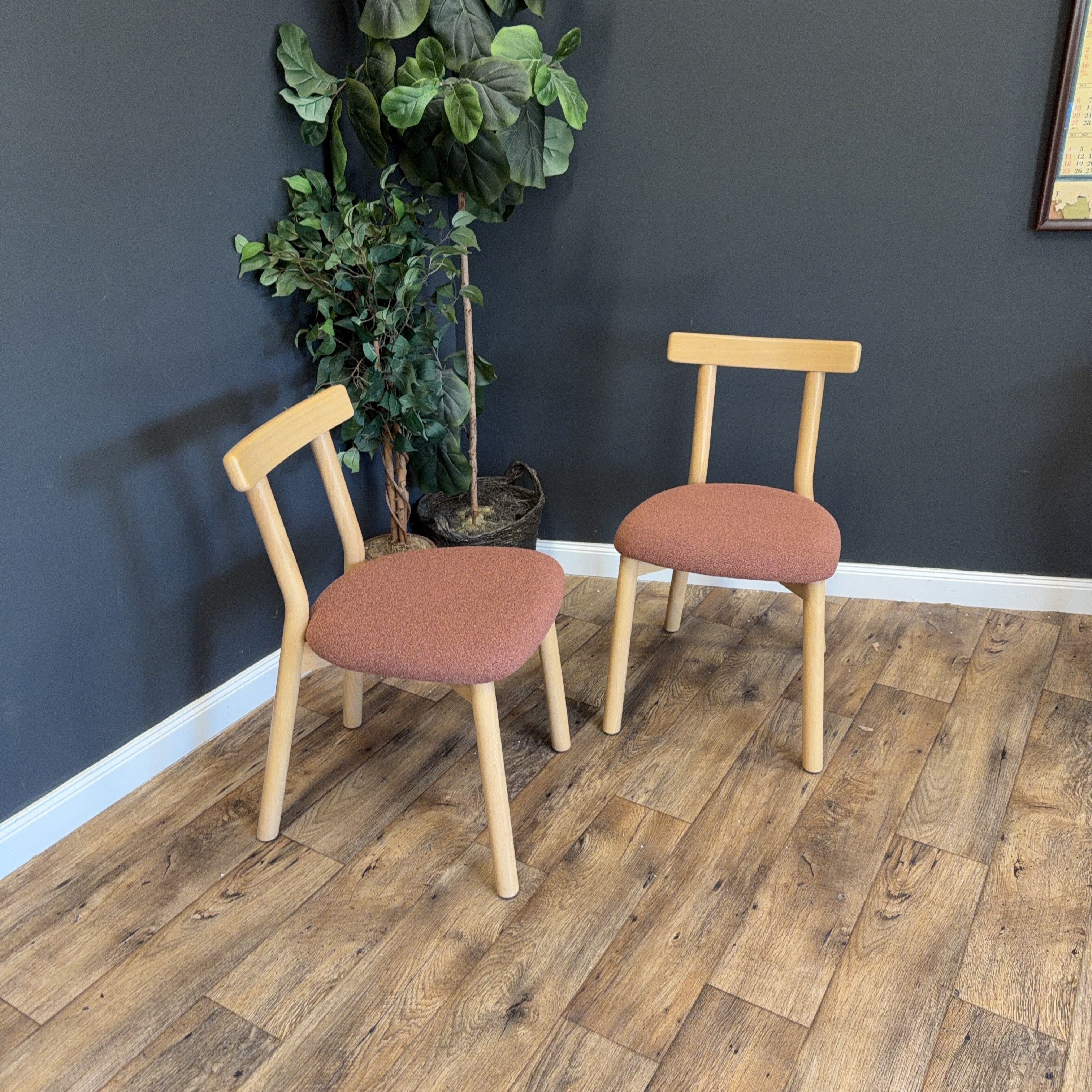 Ulka Dining Chair - White Oak and Ratine Oxide (Article)