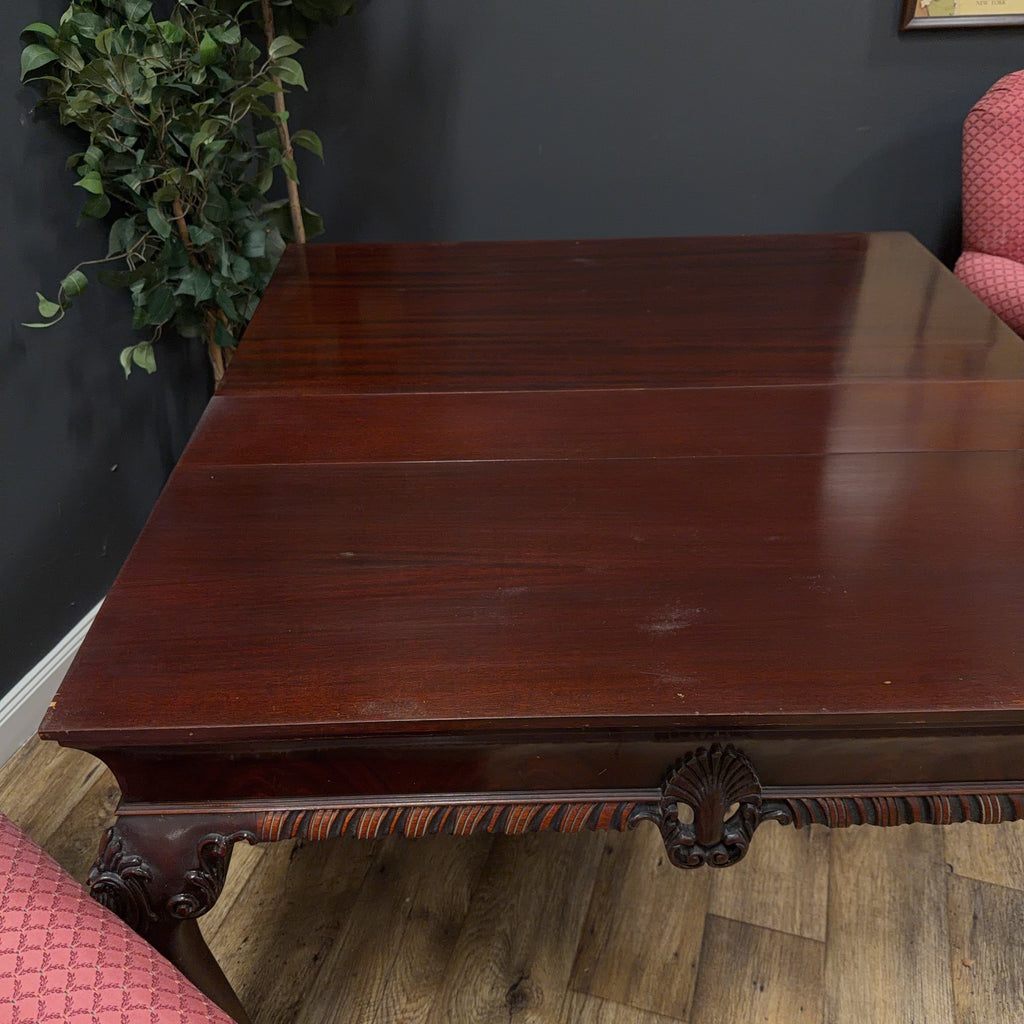 Chippendale Style Mahogany Card Table