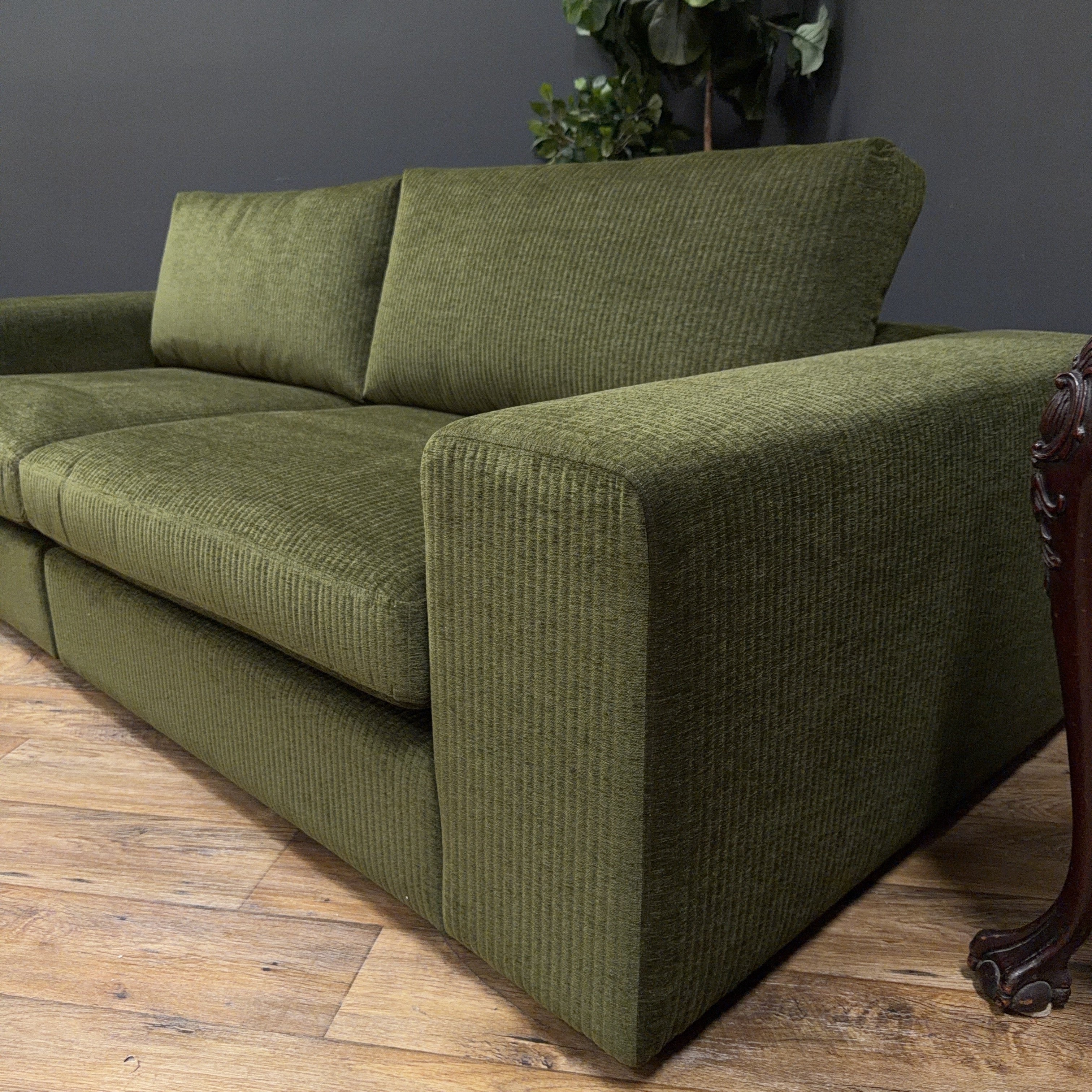 Beta 98" Modular Sofa - Cypress Green (Article)