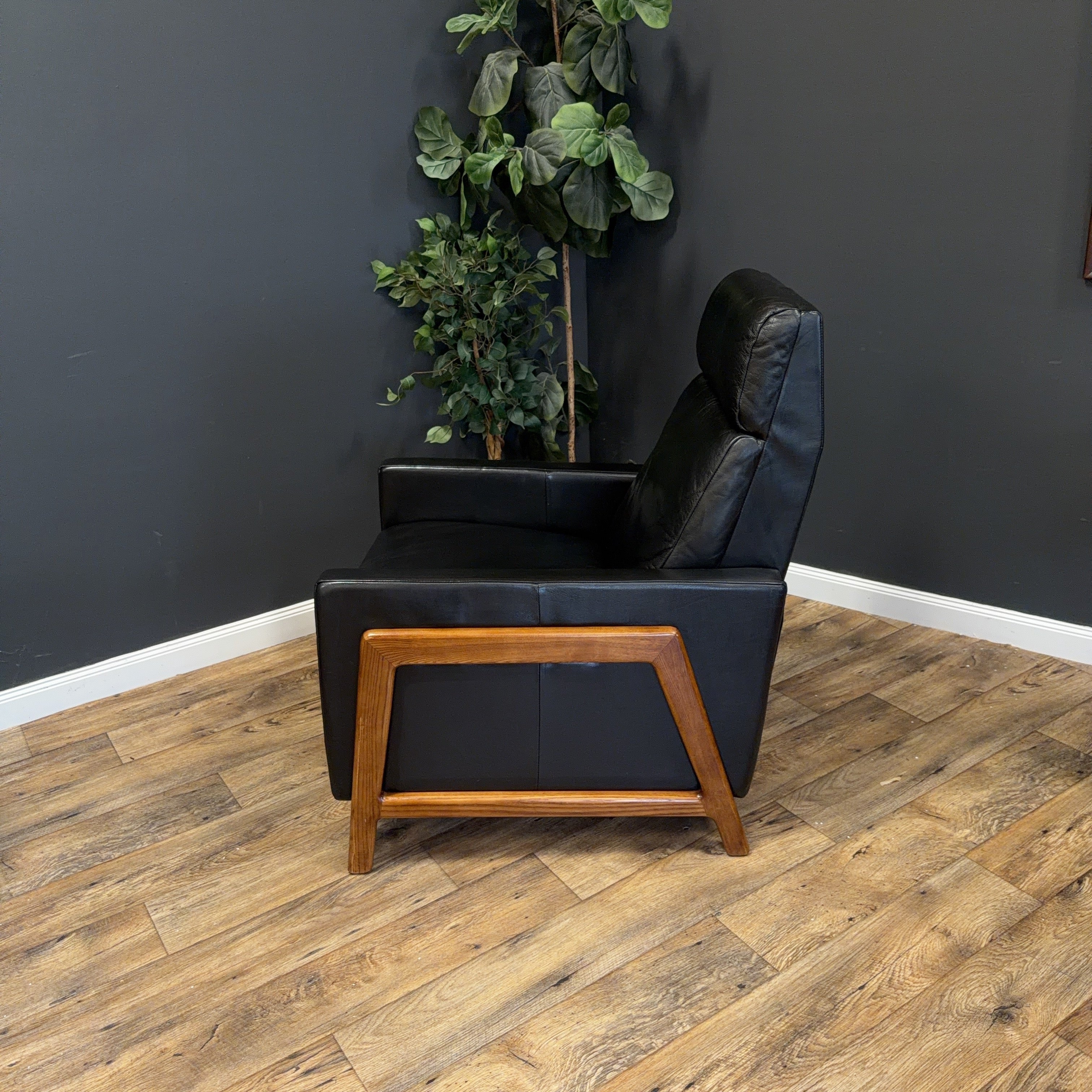West Elm - Spencer Wood-Framed Leather Recliner - price by ea. 2 available