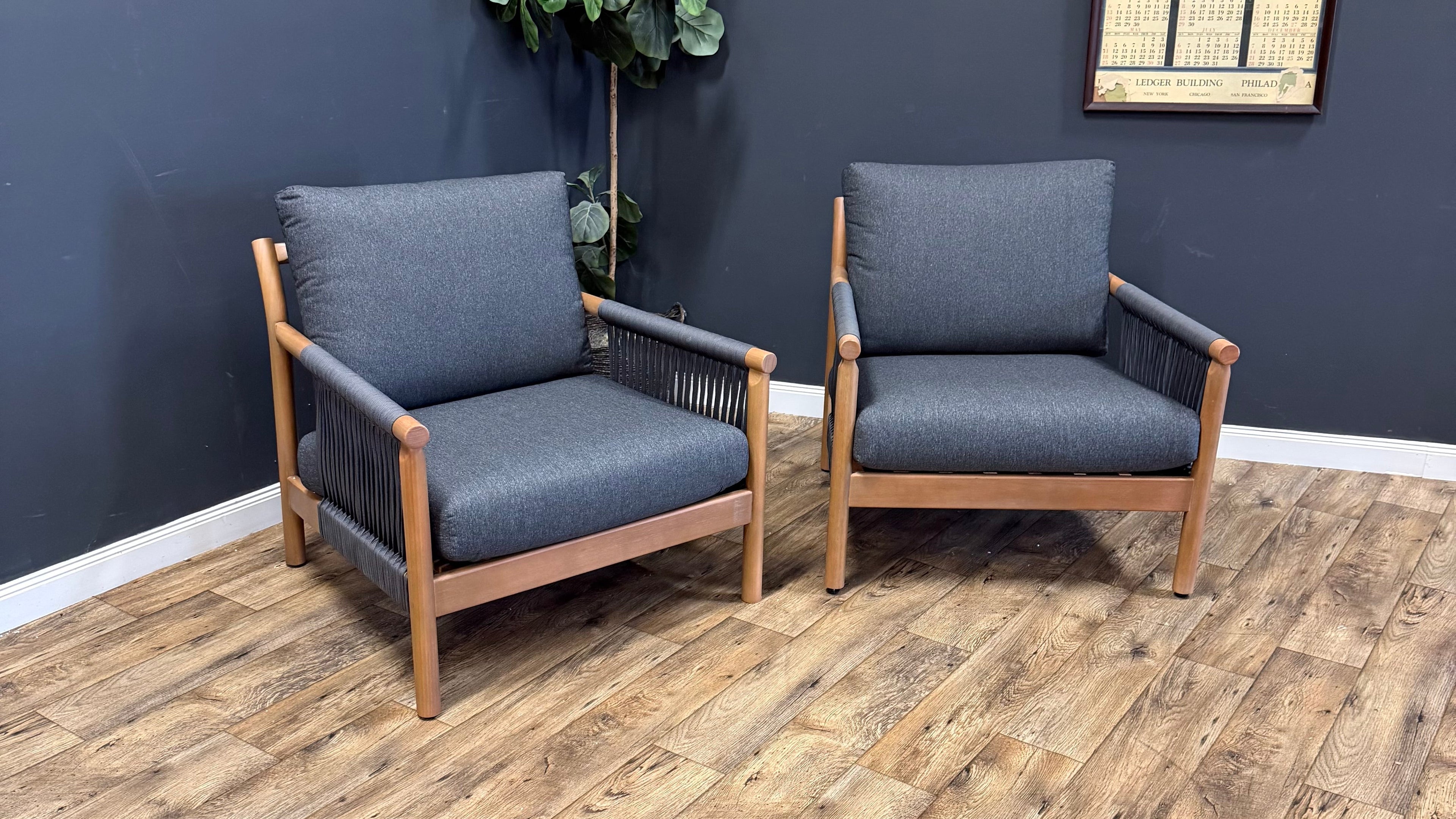 Rosa Outdoor Lounge Chairs (Set of 2)