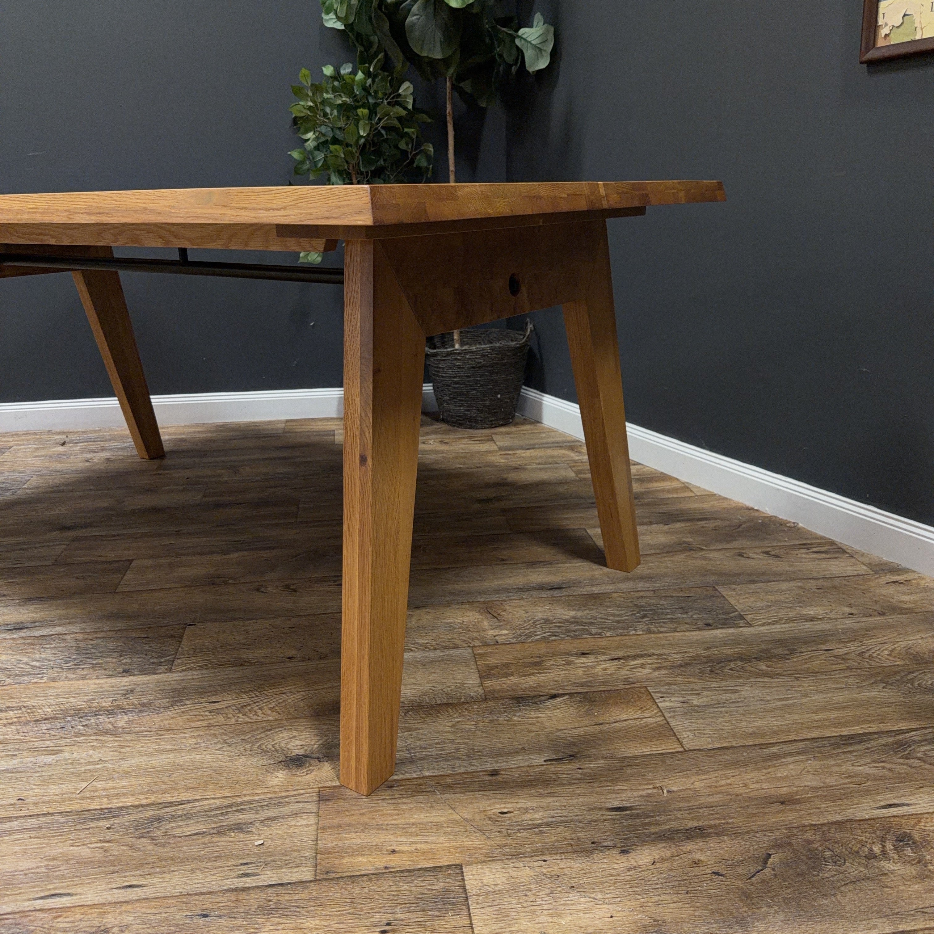 Madera 71” Solid Wood Dining Table — Oak (Article)