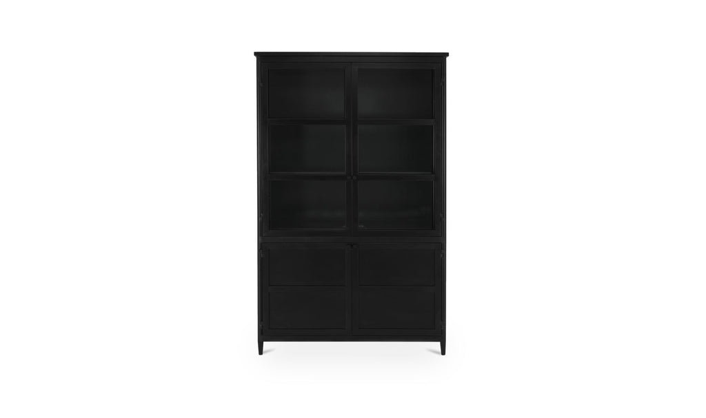 Henry Metal Tall Cabinet Black